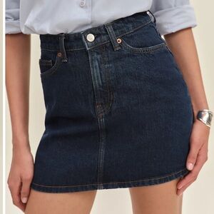 Reformation Lydia High Waist Denim Skirt